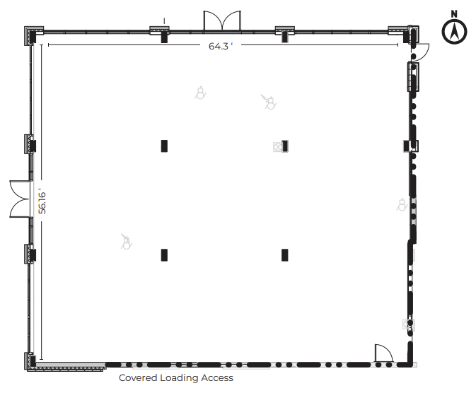 Floorplan 3800sqft retail space Louvre